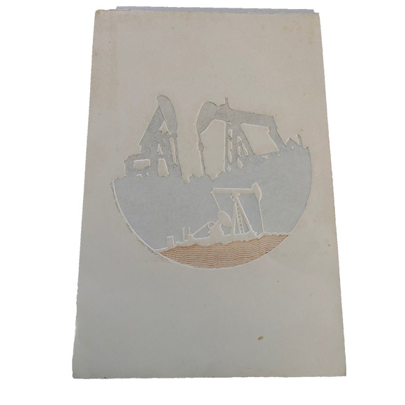 John Tracy II Art Print Signed Numbered Oklahoma Pumping Gold Oil Derrick 22x15"